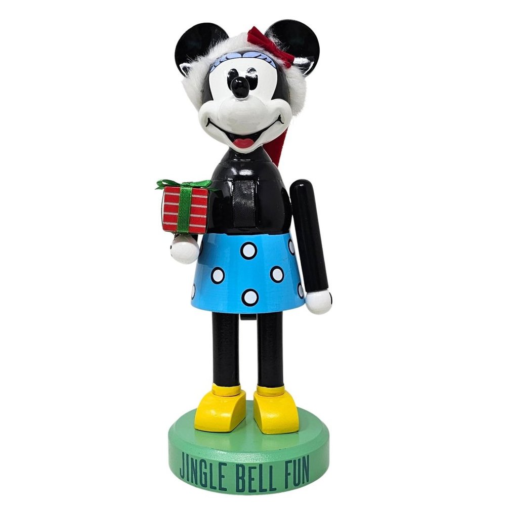 Minnie Mouse Wood Christmas 11" Nutcracker